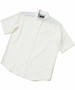 メンズビギ（MEN’S BIGI）/麻調ポリエステルシャンブレーハーフスリーブシャツ