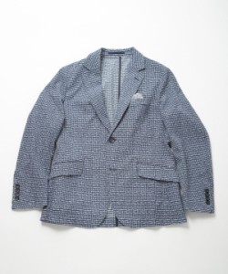 メンズビギ（MEN’S BIGI）/【ACTIVE TAILOR】3Dサッカープリントテーラードジャケット