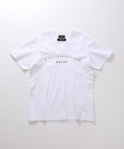 【NEW】メンズビギ（MEN’S BIGI）/【1PIU1UGUALE3 RELAX】別注　ロゴラインストーンTシャツ