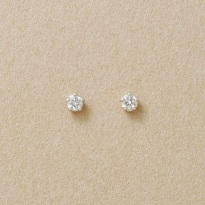 テイクアップ ピュア（TAKE−UP pure）/[ セカンドピアス]Ｐｔダイヤモンドピアス0．06cｔ