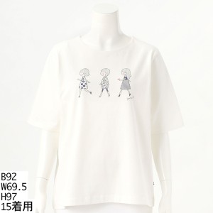 グリーンノート（gree*n[nout]）/半袖プリントTシャツ【グリーンノート】【大きいサイズ】【13号・15号・19号】