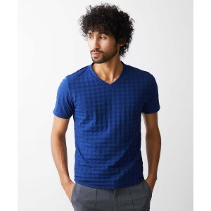 ミッシェルクランオム（MICHEL KLEIN HOMME）/《日本製》千鳥柄半袖カットソー 24SS