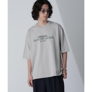 ナノユニバース（NANO universe）/「MOFFISIE」オリジナルプリント刺繍 Tシャツ 半袖