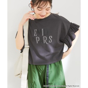 ビス（VIS）/『エミリー、パリへ行く』コラボレーションラッフルスリーブクロップドTシャツ【洗える】