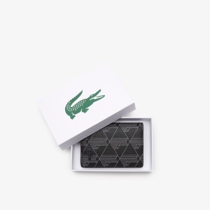 ラコステ（LACOSTE）/ザ ブレンド モノグラムプリントバーティカルカードホルダー