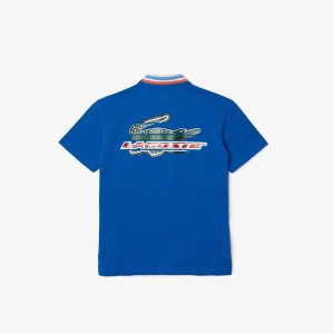 ラコステ（LACOSTE）/LACOSTE BOYS アレンジグラフィックバックプリントポロシャツ