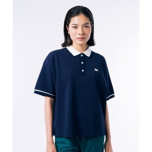 ラコステ（LACOSTE）/ヘビーウェイト鹿の子 ボクシーシルエットクレリックポロシャツ