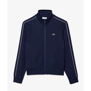 ラコステ（LACOSTE）/オーガニックコットン ショルダーパイピング鹿の子地トラックジャケット