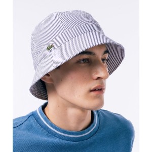 ラコステ（LACOSTE）/吸水速乾 COOL MAX クールマックス シアサッカー バケットハット