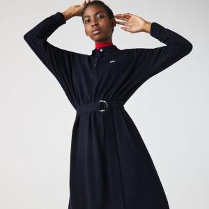 コットン ポロ ワンピース ラコステ ネイビーの通販 Au Pay マーケット