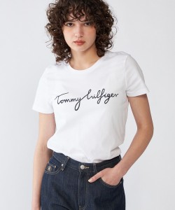 トミー ヒルフィガー（Tommy Hilfiger）/【Oggi掲載】ロゴクルーネックTシャツ