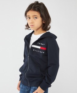 トミー ヒルフィガー（Tommy Hilfiger）/BOYS リブインサートジップスルーパーカー