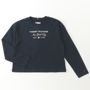 トミー ヒルフィガー（Tommy Hilfiger）/GIRLS トミースクリプトロングスリーブTシャツ