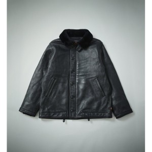 アルファ インダストリーズ（ALPHA INDUSTRIES）/レザーN−1デッキジャケット／本革