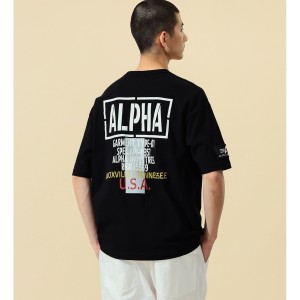 アルファ インダストリーズ（ALPHA INDUSTRIES）/リフレクタープリントTシャツ 半袖