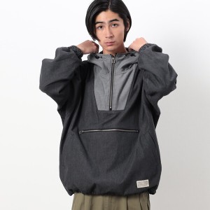 ATELIER BETON アトリエベトン 19SS 日本製 DENIM ANORAK デニムアノラックジャケット 191-09C 4 Indigo プルオーバー パーカー アウター【ATELIER BETON】