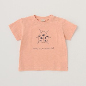 プティマイン（petit main）/【接触冷感】ステッチ昆虫刺しゅう半袖Tシャツ