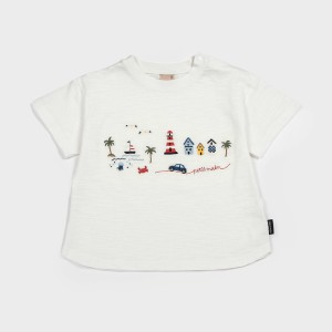 プティマイン（petit main）/【接触冷感】マリンタウンTシャツ