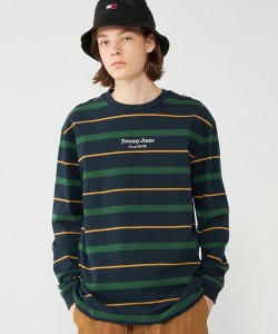 トミー ジーンズ（TOMMY JEANS）/レギュラーストライプロングスリーブTシャツ