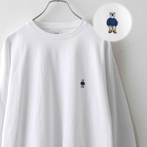 コーエン（coen）/ワンポイントベア刺繍ロングスリーブTシャツ