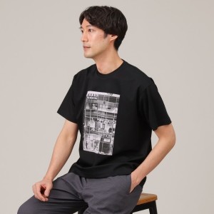 タケオキクチ（TAKEO KIKUCHI）/【プリントT】アップリケ フォトプリント Tシャツ