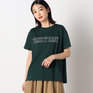 コムサイズム（COMME CA ISM）/コットン　ロゴプリントＴシャツ