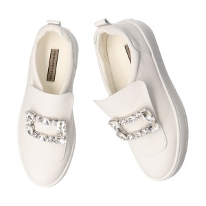 ブリジットバーキンセレクト（Bridget Birkin Select）/INTER−CHAUSSURES◆4cmヒール◆ビジュープレートレザースリッポン