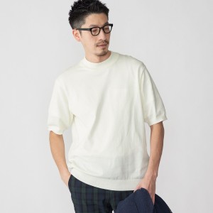 シップス/SHIPS: CORDURA(R) TEXBRID(R) モックネック ニット Tシャツ