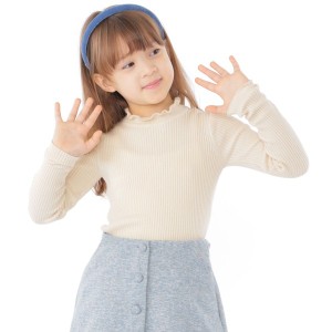 シップス キッズ/ＳＨＩＰＳ　ＫＩＤＳ：８０〜１４０ｃｍ　／　フリル　タートルネック　ニット