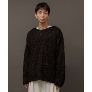 アダムエロペ（ADAM ET ROPE’）/【WEB限定】ルーズシルエット ハンドニット プルオーバー  / 手編み風 / ユニセックス