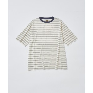 アダムエロペ（ADAM ET ROPE’）/《別注》【BATONER/バトナー】HIGH GAUGE BORDER SS T−SHIRT