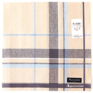 アクアスキュータム（AQUASCUTUM）/【48×48ｃｍ】先染めハンカチ（メンズ）（アクアスキュータム/Aquascutum）