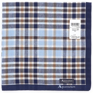 アクアスキュータム（AQUASCUTUM）/【48×48cm】先染めハンカチ （メンズ）（アクアスキュータム/Aquascutum）