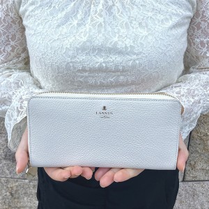 ランバン オン ブルー（LANVIN en Bleu）/メラニーラウンドファスナー長財布