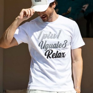 ウノピゥウノウグァーレトレ リラックス/1PIU1UGUALE3 RELAX グラデーションアップリケ半袖Tシャツ