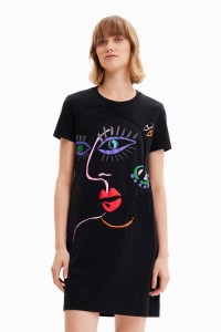 デシグアル（Desigual）/アーティフェイス Tシャツワンピース