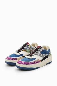 デシグアル（Desigual）/パッチワーク レトロ チャンキースニーカー