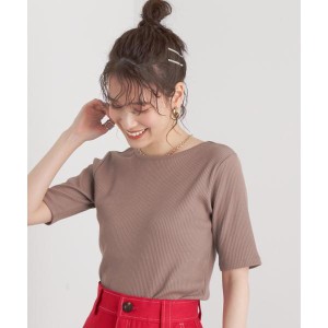 エヌ ナチュラルビューティーベーシック（N．Natural Beauty Basic*）/三角テレコ半袖Ｔシャツ