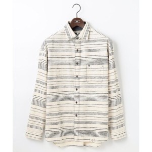 【NEW】ジョセフアブード/【SPACE/UNISEX】OGスラブシャンブレーマルチボーダー シャツ