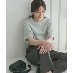 アーバンリサーチ ドアーズ（URBAN RESEARCH DOORS）/『臼田あさ美さん着用』『UR TECH』USAコットンロールスリーブTシャツ