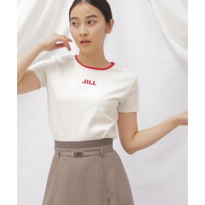 ジル バイ ジル スチュアート（JILL by JILL STUART）/◇オーガニックコットン　バイカラーシシュウロゴコンパクトＴシャ