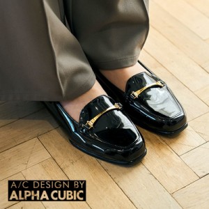 アルファ キュービック（ALPHA CUBIC）/ALPHA CUBIC ビット付きオペラパンプス