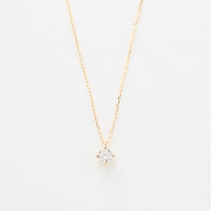 エステール（ESTELLE）/K18 イエローゴールド ダイヤモンド ネックレス（0．15ct）