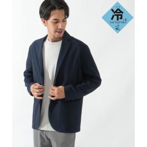 【美品】タリアトーレ テーラードジャケット シアサッカーネイビーブートニエール 美品】タリアトーレ テーラードジャケット シアサッカーネイビー