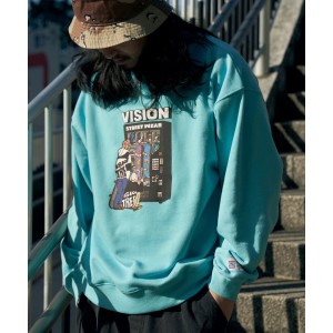 ヴァンスエクスチェンジ（VENCE EXCHANGE）/VISION STREET WEAR ビジョンストリートウェア スケボー自販機トレーナー