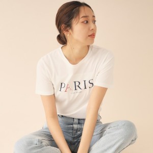 インデックス（index）/PARISパール調デザインTシャツ【洗濯機洗い可】