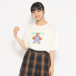 ピンクラテ（PINK−latte）/スケボークマちゃんプリントTシャツ