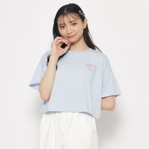 ピンクラテ（PINK−latte）/【130cmあり】ゆるっとシルエット　バックカレッジロゴTシャツ