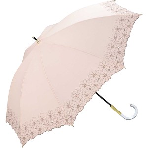 Wpc．（WPC）/【Wpc．】日傘 フラワースカラップ 50cm UVカット 晴雨兼用 レディース 長傘