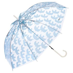 Wpc．（WPC）/【Wpc．】［ビニール傘］バーズブルー 60cm ジャンプ傘 耐風 大きい レディース 長傘